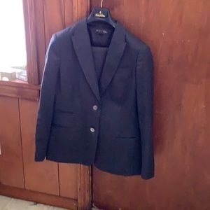 Brooks Brothers dark gray striped pant suit